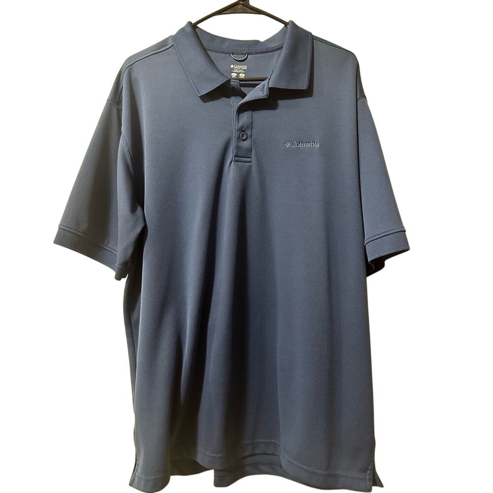 Columbia Men’s Large Blue Polo Short Sleeve Shirt